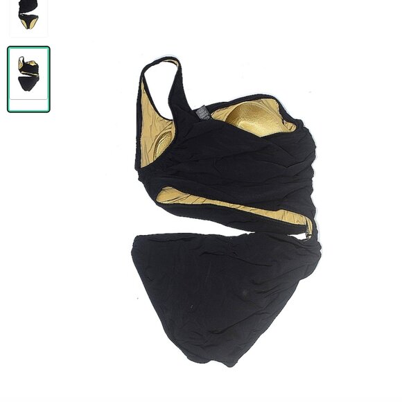 A.Che - Size small diagonal cut one piece - w a two piece look - great condition - Picture 2 of 2